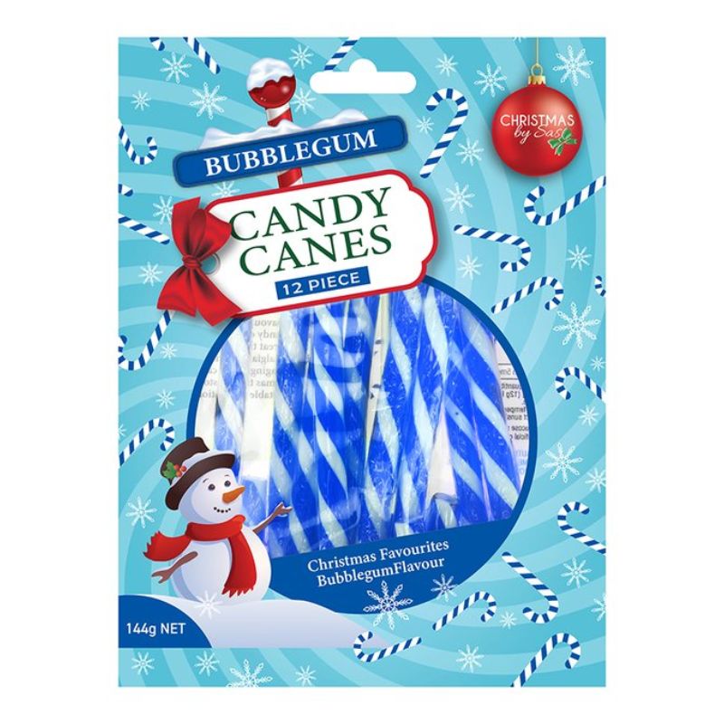 Candy Cane Bubblegum 12pk 12g