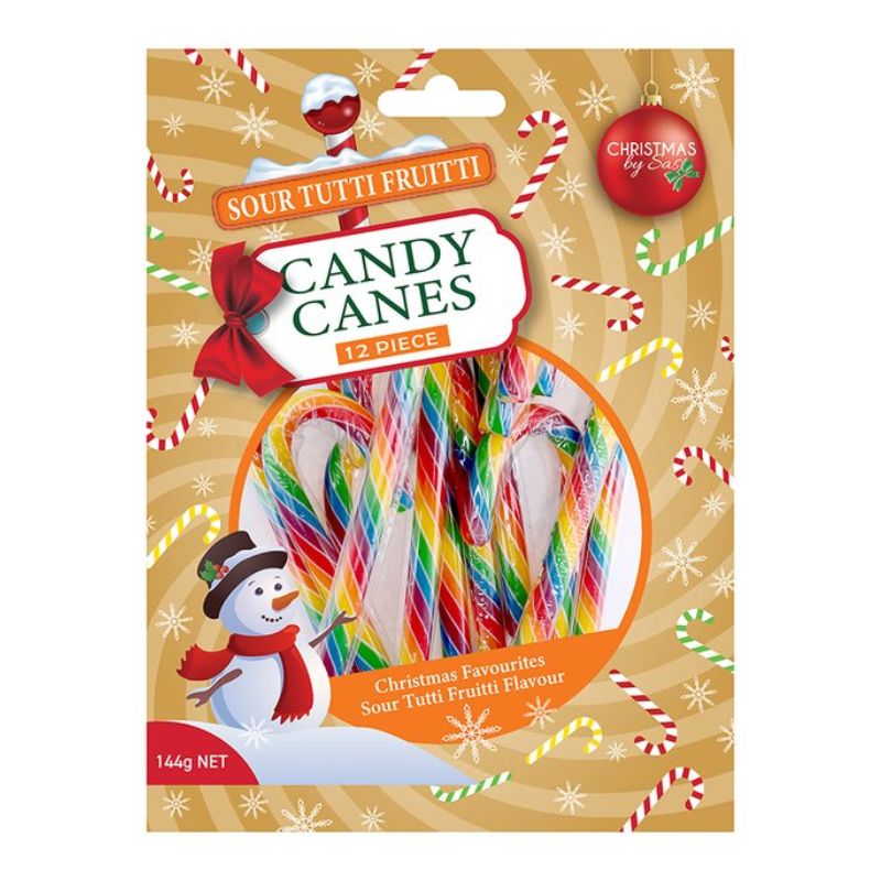 Candy Cane Sour Tutti Fruitti 12pk 12g