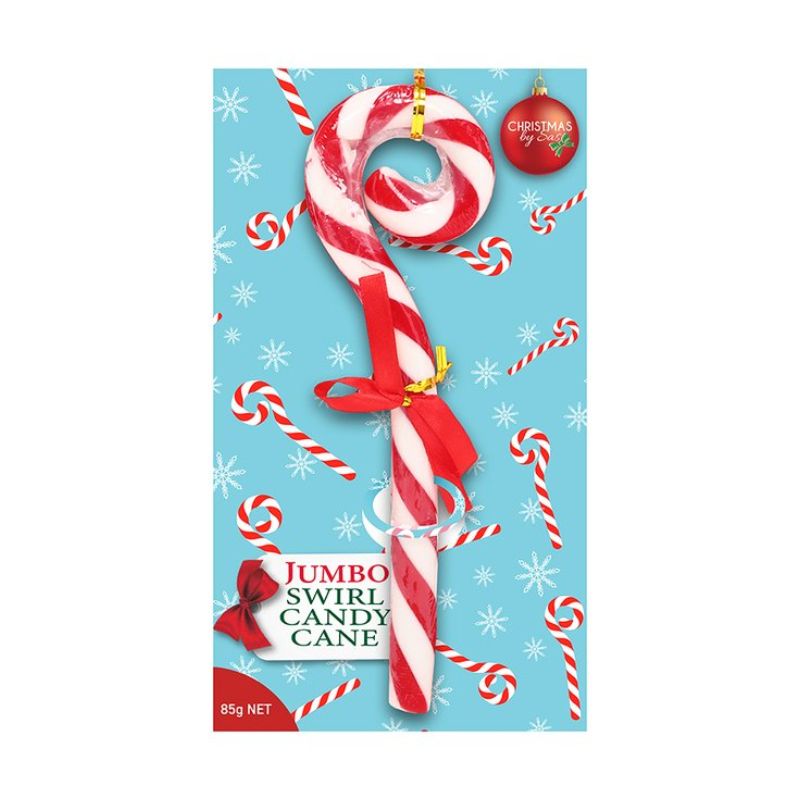 Candy Cane Large Swirl Peppermint 22cm 85g
