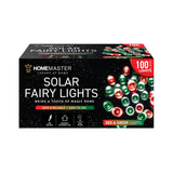 light solar fairy light 100LED 7.5M red&green