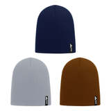 BEANIE ADULTS HEAT CONTROL THERMAL LINED BASIC KNIT 3 ASST COLOURS GREY BROWN AND NAVY
