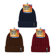 BEANIE WOMENS HEAT CONTROL THERMAL LINED CHUNKY RIBBED KNIT