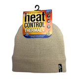 BEANIE WOMENS HEAT CONTROL THERMAL LINED BASIC KNIT