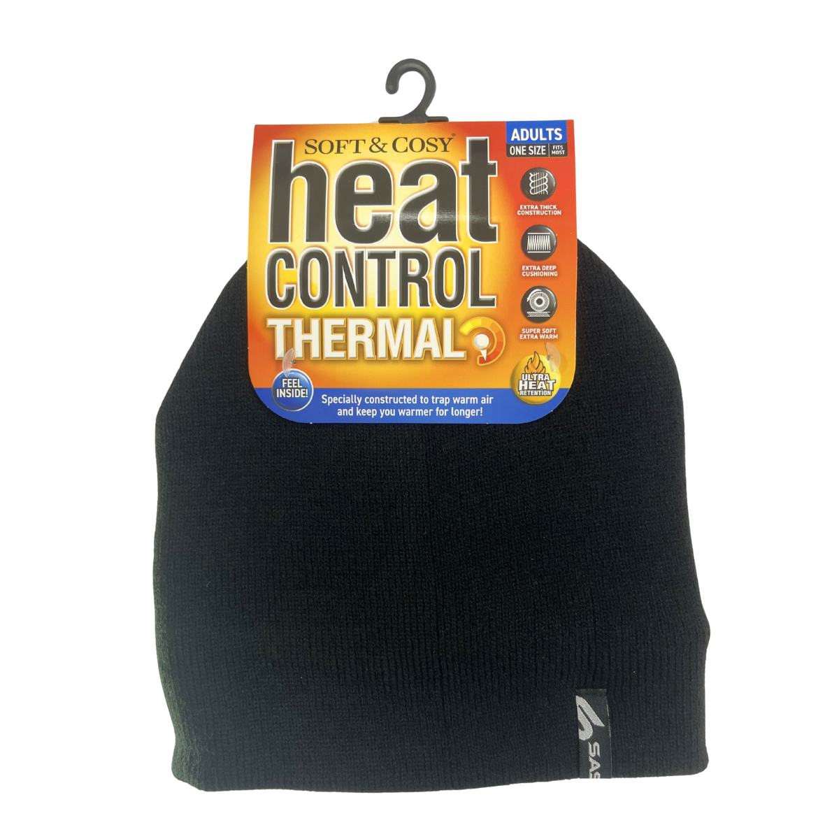 BEANIE WOMENS HEAT CONTROL THERMAL LINED BASIC KNIT