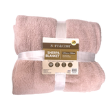 BLANKET CORAL FLEECE 127CM X 152CM ASSORTED COLOURS