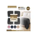 BLANKET CORAL FLEECE 127CM X 152CM  ASSORTED COLOURS