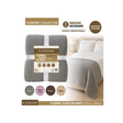 BLANKET FLANNEL FLEECE JACQUARD 127CM X 152CM ASSORTED COLOURS