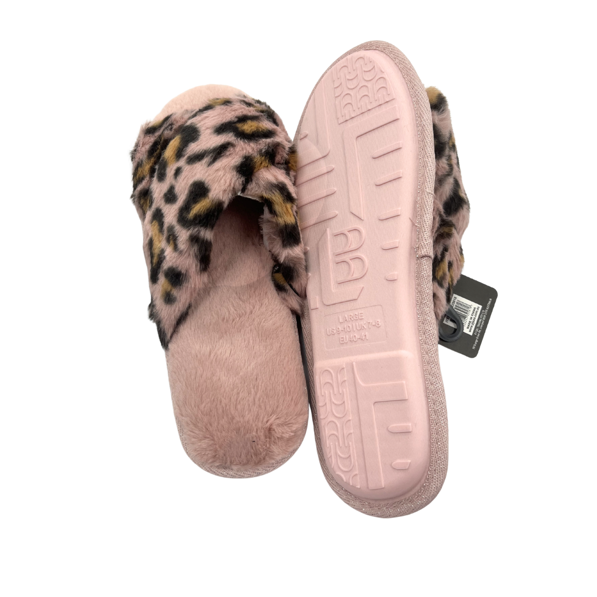 Slippers Womens Slip On Open Toe Animal Print