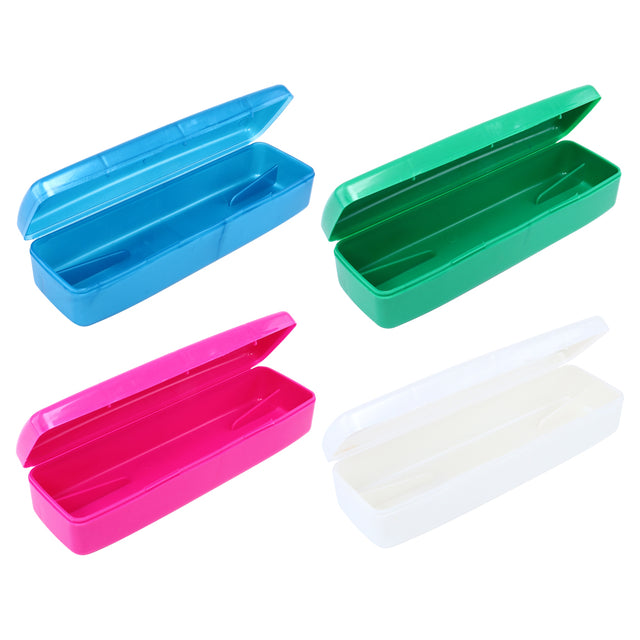 Toothbrush &amp; Paste Travel Holder 19.5cm x 5.5cm - 4 Assorted Colours