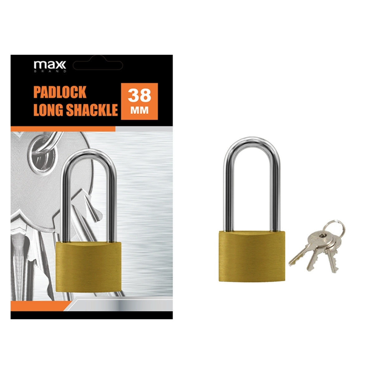 Padlock Long Shank 38mm