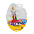 Paint brush and palette 7 piece painting set for kids arts and crafts