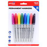 Permanent Markers Colour 8pk