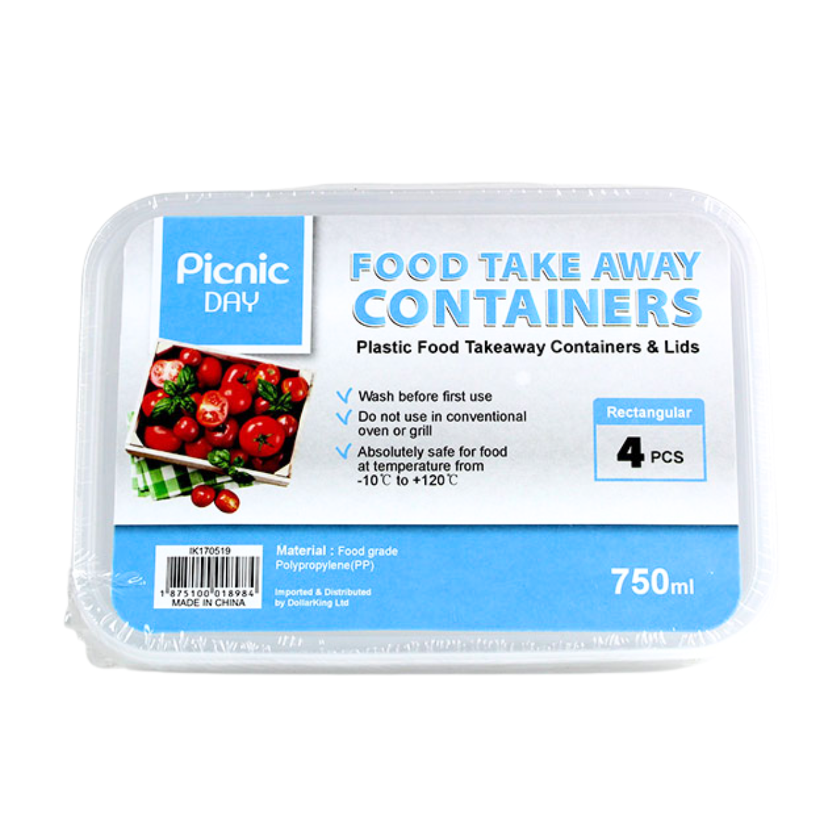 Plastic Food Storage Containers with Lids