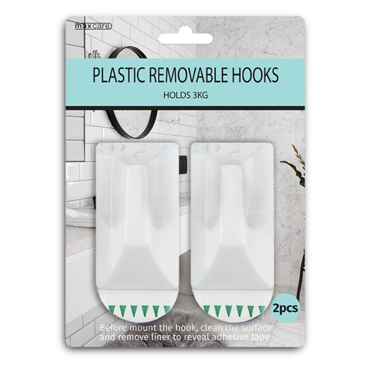 Plastic Removable Hooks XL (74x40mm)