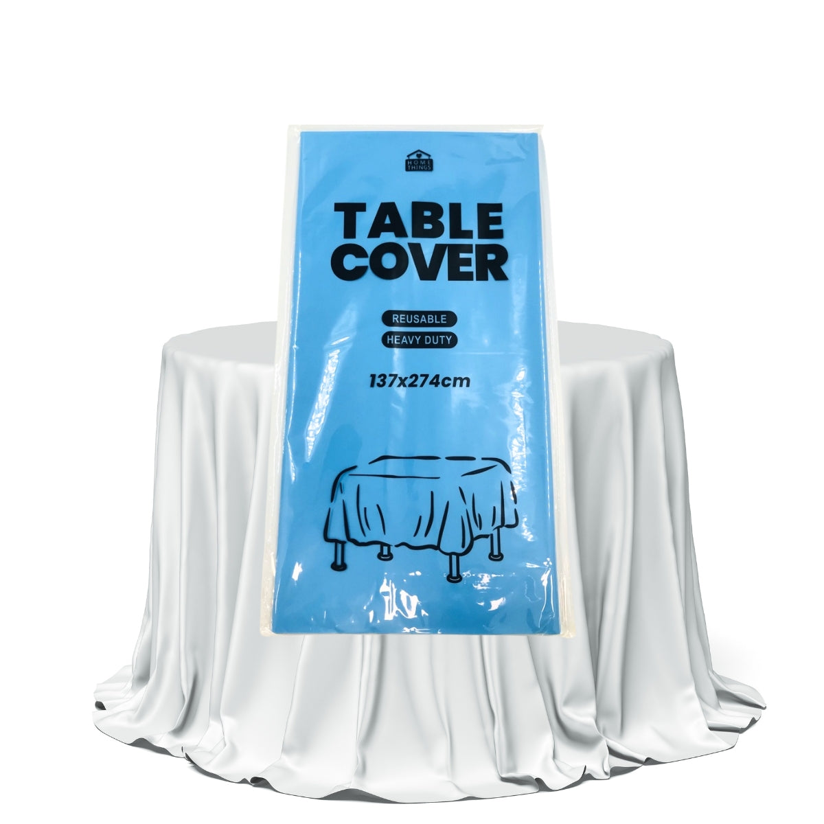 Plastic Table Cover - Blue