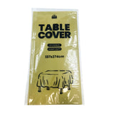 Plastic Table Cover - Gold