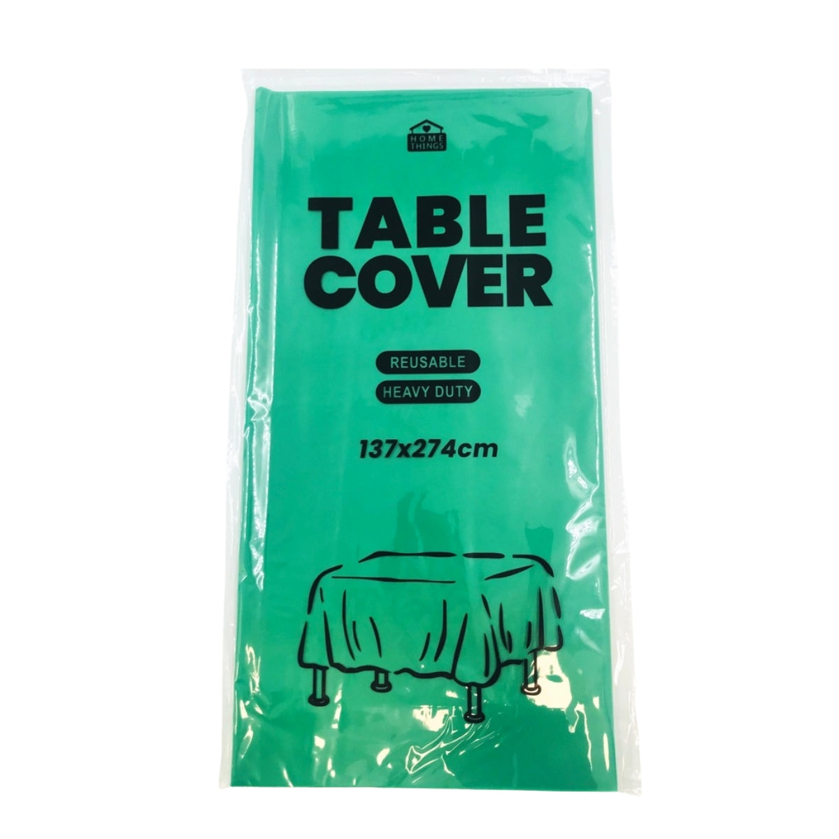 Plastic Table Cover - Green