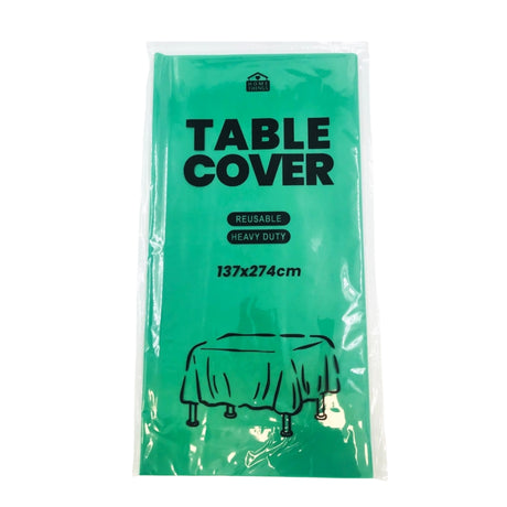 Plastic Table Cover - Green