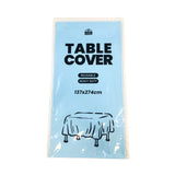 Plastic Table Cover -  Light Blue