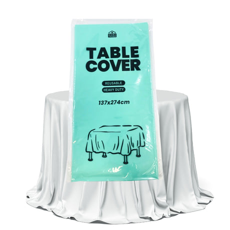Plastic Table Cover - Light Green