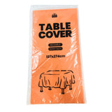 Plastic Table Cover - Orange