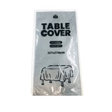 Plastic Table Cover - Silver