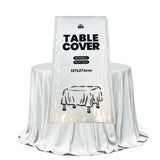 Plastic Table Cover - White