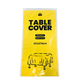 Plastic Table Cover - Yellow