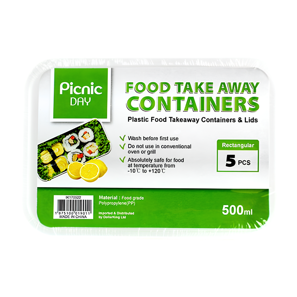 Plastic Food Storage Containers with Lids