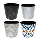 Printed Plastic Flower Pot – Assorted