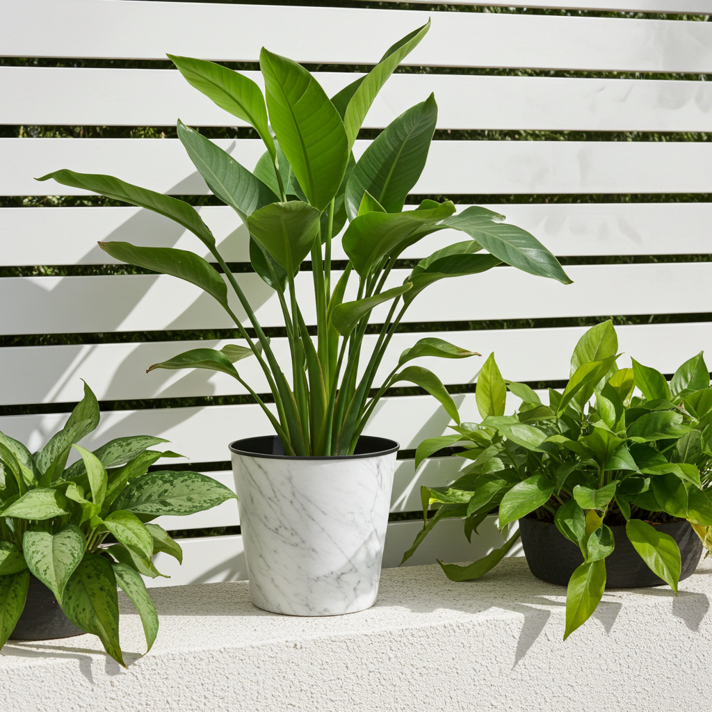 Printed Plastic Flower Pot – Assorted