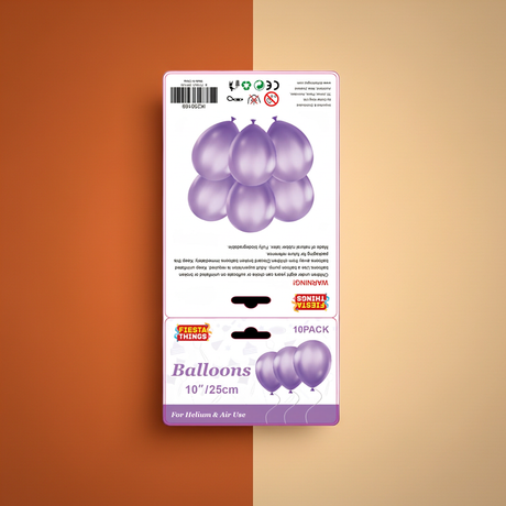 Purple Balloons 10 Pack – Metallic Party Decoration