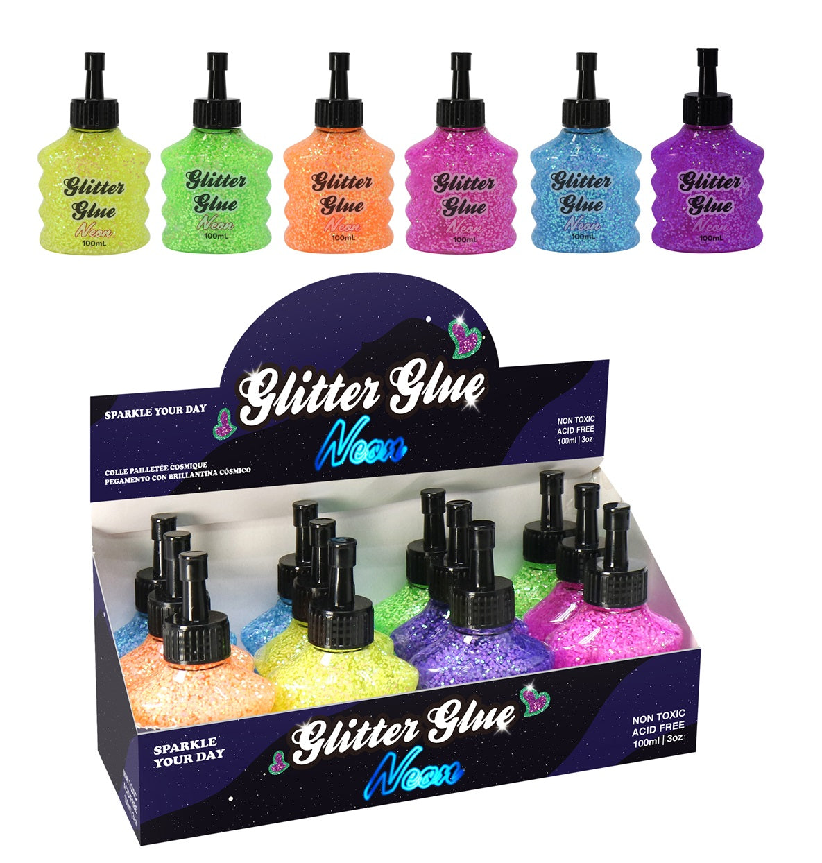 Glitter Glue Neon 100mL