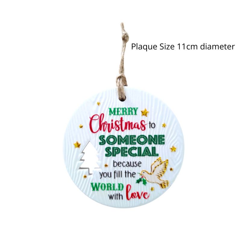 Someone Special Christmas Wishes Plaque NEW!