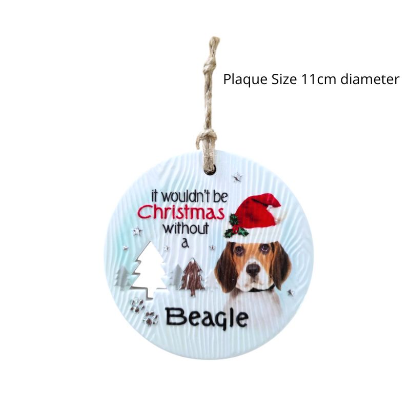 Beagle Christmas Wishes Plaque NEW!