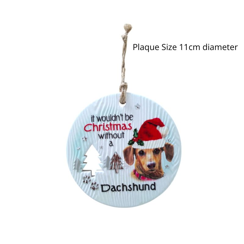 Dachshund Christmas Wishes Plaque NEW!
