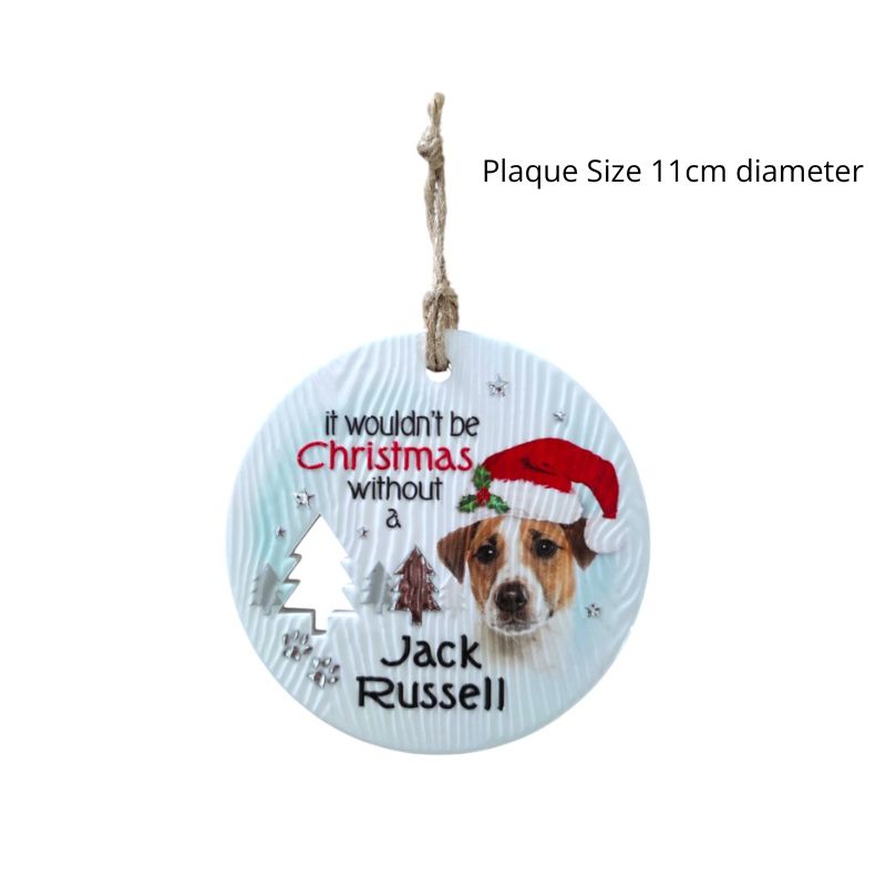 Jack Russell Christmas Wishes Plaque NEW!