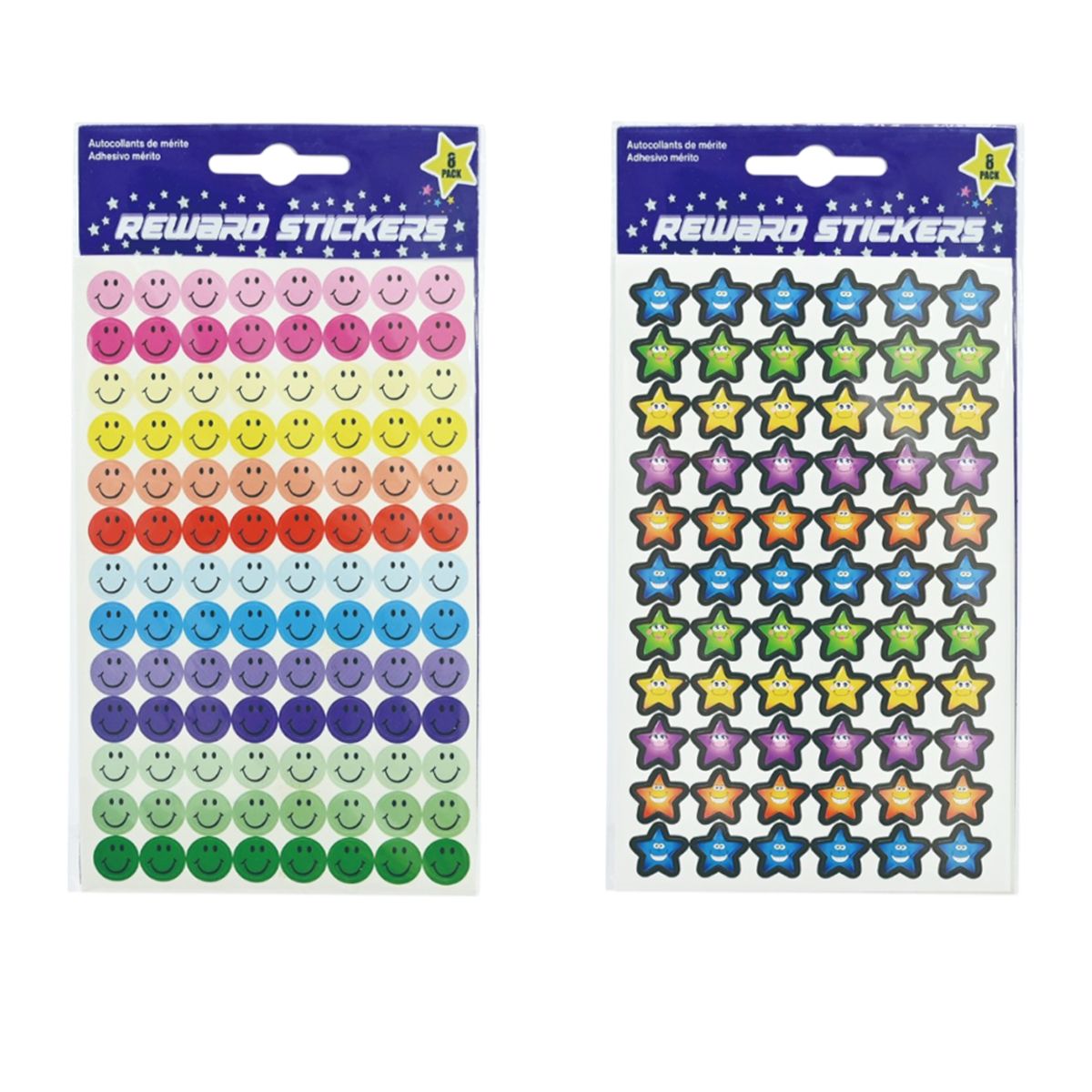 Reward Stickers 8 Sheets 4 Assorted