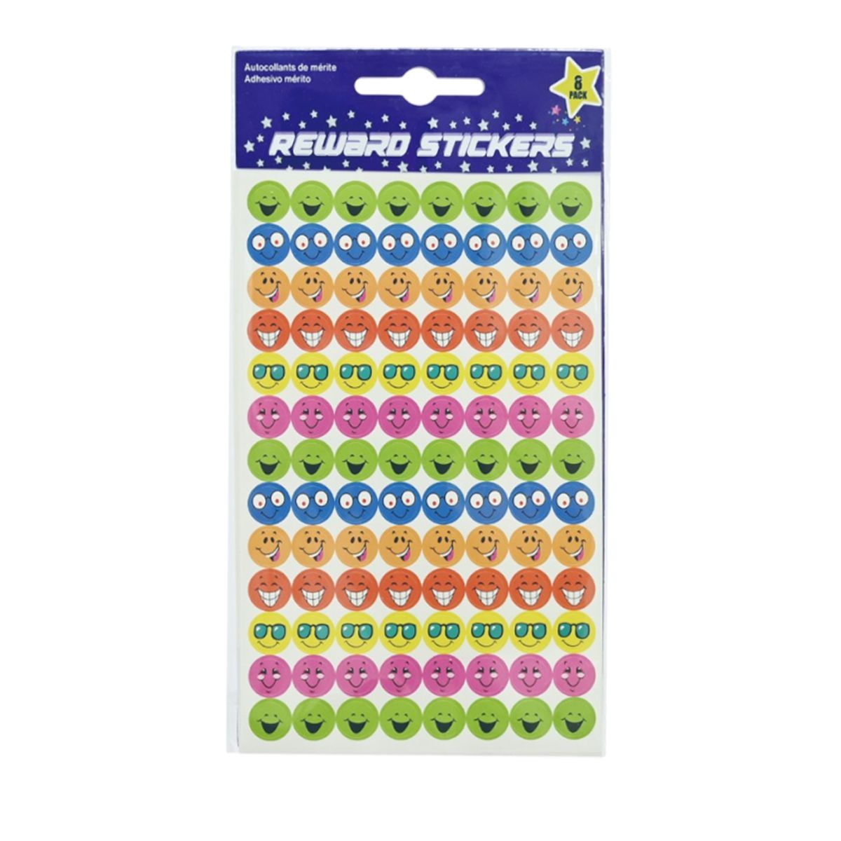Reward Stickers 8 Sheets 4 Assorted