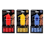 Scented dog poop bags with dispenser 60 pack in strawberry lemon and lavender scents