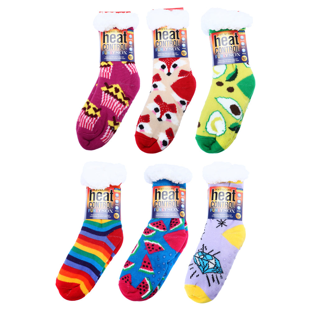 Sherpa Thermal Funky Socks NZ – Anti Slip Winter Crew