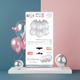 Silver Balloons 10 Pack – Metallic Party Decoration