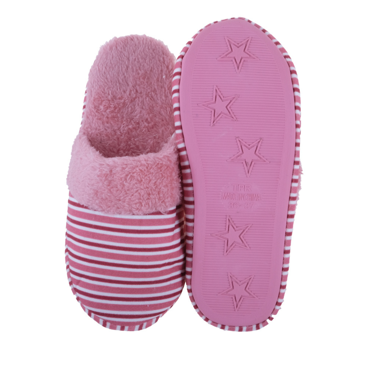Slippers Adults Slip On Horizontal Stripe
