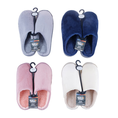 SlippersAdultsSlipOnPlush