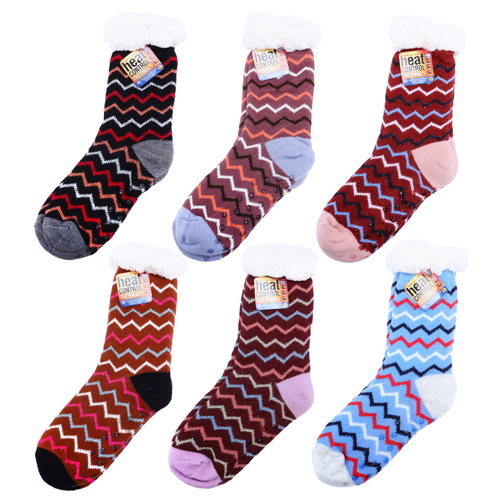 Sherpa Thermal Zig-Zag Socks NZ – Anti Slip Winter Crew