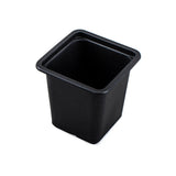 Square Seedling Pots Black 15 Pack