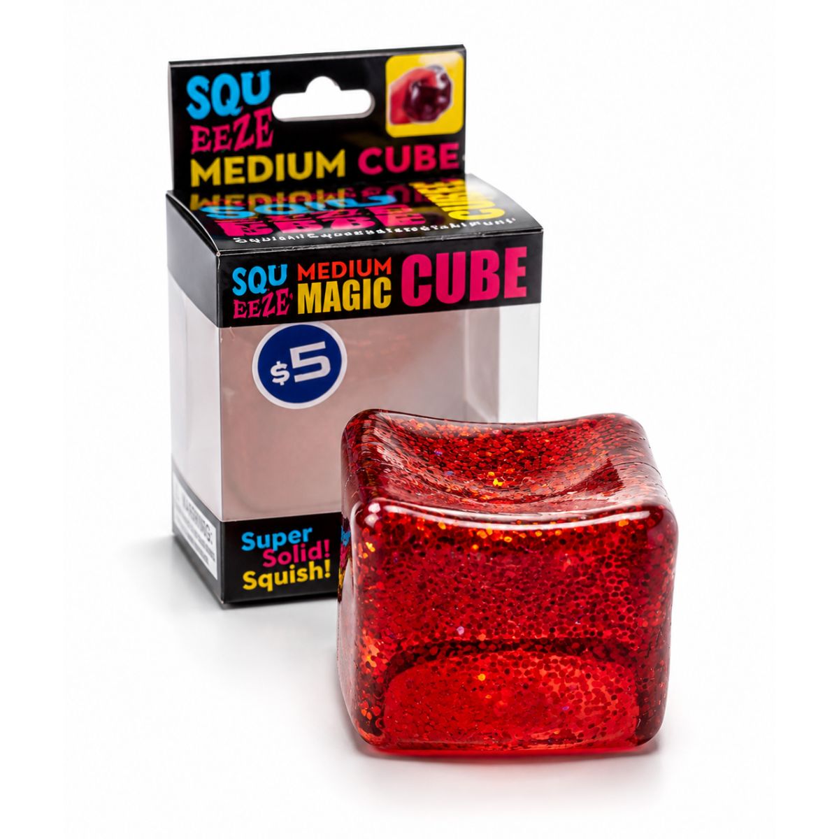 Squeeze Magic Cube – Medium Size Fidget Puzzle Toy (PDQ Boxed)