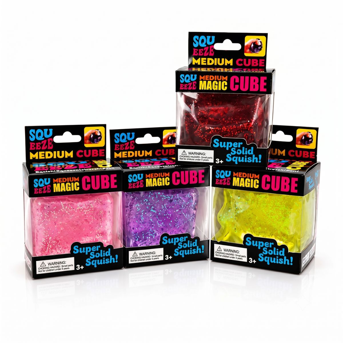 Squeeze Magic Cube – Medium Size Fidget Puzzle Toy (PDQ Boxed)