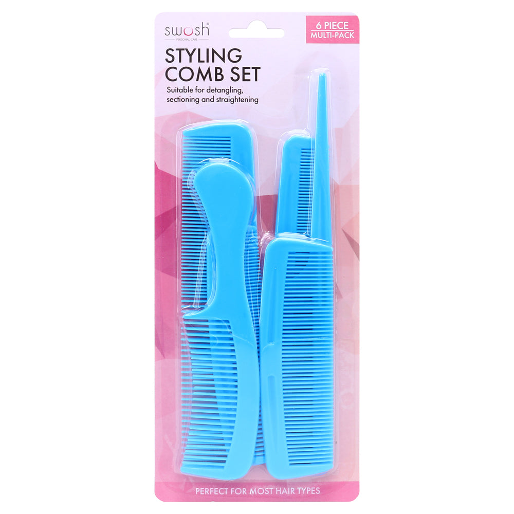 tyling Comb Set 6pc Multi-Pack