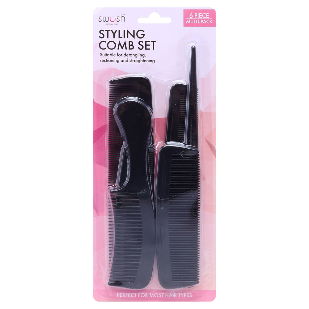 tyling Comb Set 6pc Multi-Pack